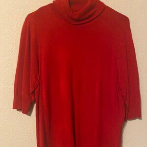 Red Short-Sleeved Sweater